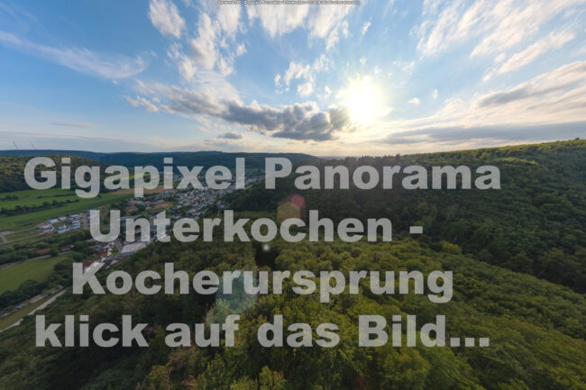 Sphären Gigapixel-Panorama Unterkochen Kocherursprung Ostalbkreis Aalen Ellwangen Abtsgmünd Neubronn Heidenheim Oberkochen Nördlingen Donau-Ries Baden Württemberg